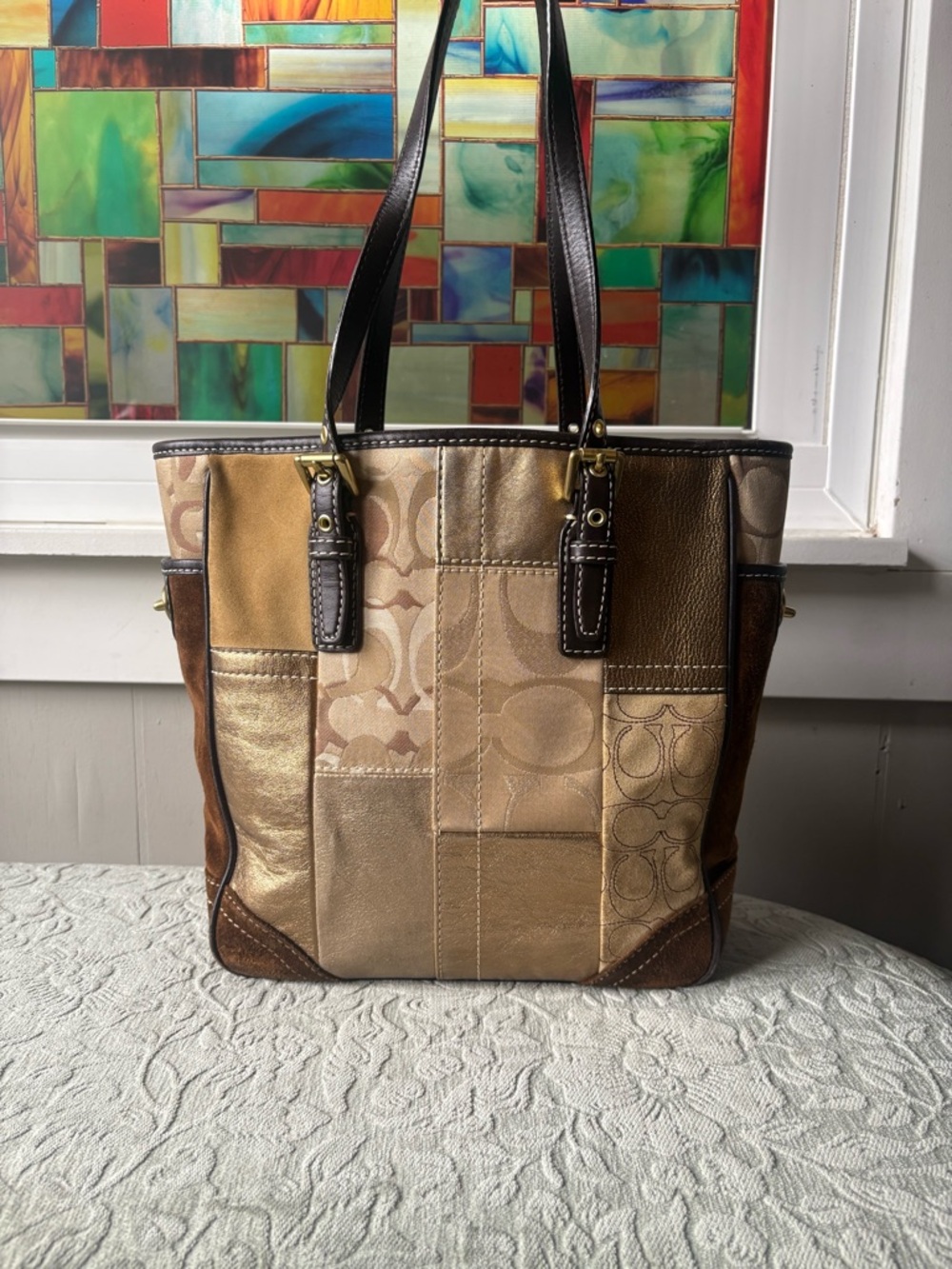 Coach Patchwork Tote - Picture 3 of 7
